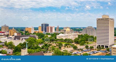 Jackson, MS Skyline Including the State Capitol Building Stock Photo ...