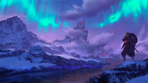 Valhalla Viking Aurora - HD Game Wallpaper by Ömer Burak Önal