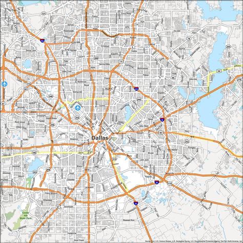 Mapas Detallados De Dallas Para Descargar Gratis E Imprimir - Bank2home.com