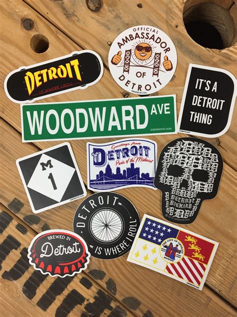 Detroit Sticker Bundle of 10 | Detroit, Old english d, Stickers