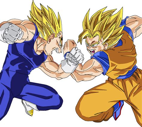 Majin Vegeta Vs Goku Goku Y Vegeta Peleando Dragon Ball Gt Goku Y ...