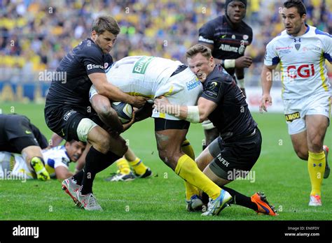 Clermont-Ferrand, Auvergne, France. 18th Apr, 2015. Champions Cup rugby ...