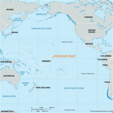 Kiritimati On World Map - Bobbie Stefanie