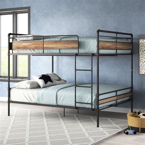 Viv + Rae Filip Queen Over Queen Metal Standard Bunk Bed by Viv + Rae ...