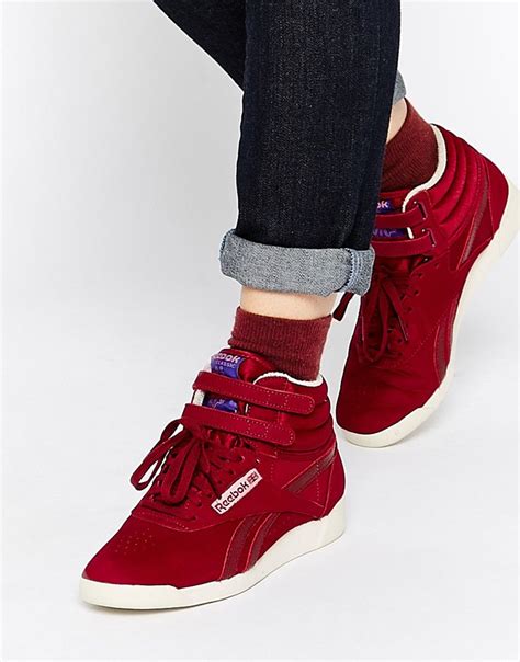 Imagen 1 de Zapatillas hi-top en burdeos High Collective de Reebok ...