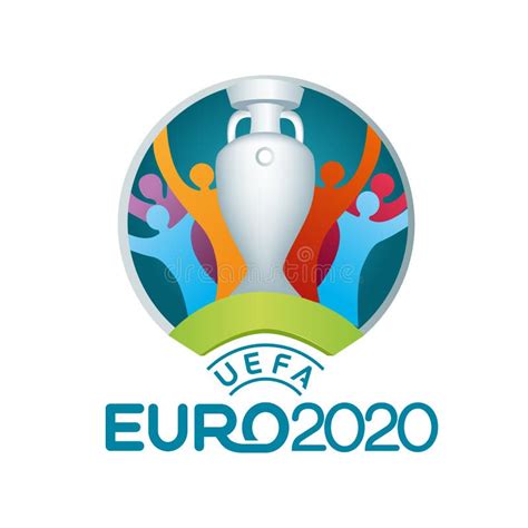 UEFA euro 2020 logo zdjęcie editorial. Ilustracja złożonej z uefa ...