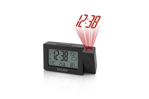 Radio Controlled Alarm Clock Projection Of Time And, 44% OFF