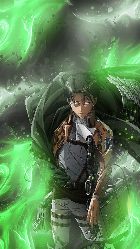 I made Levi Wallpaper for mobile - ShingekiNoKyojin | Anime guys ...