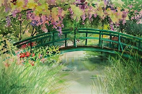 Monet's Garden Bridge | Flowers and Gardens | Pinterest