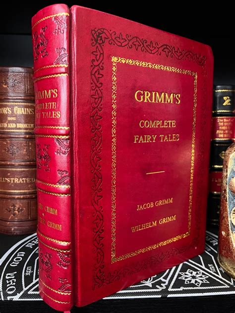 Complete Grimm's Fairy Tales Leather Bound, Gold Gilded, Children's ...