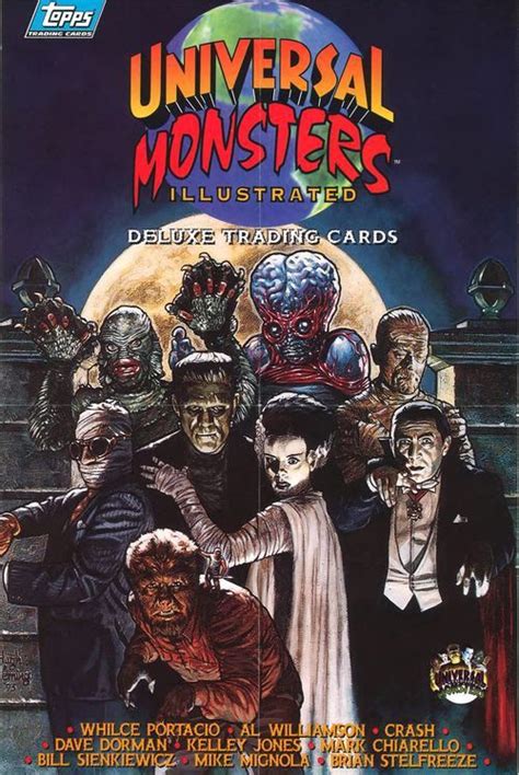 Universal Monsters Illustrated Deluxe Trading Cards Monster Horror ...