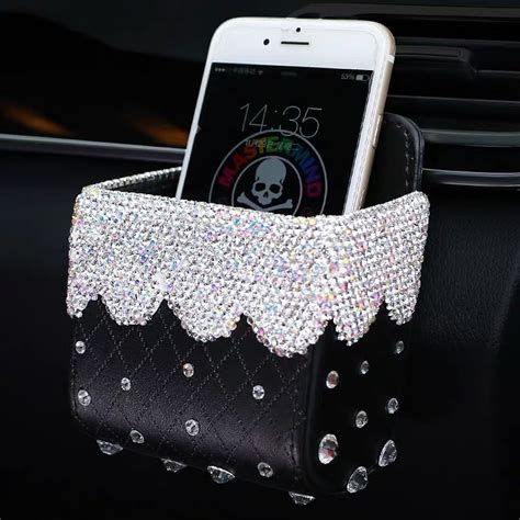 Bedazzled Bling Car Accessories -Neck Pillow Visor Organizor Tissue bo ...