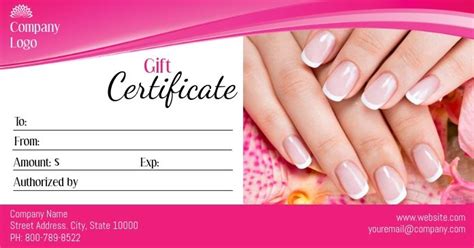 Gift Certificate | Certificate design template, Gift certificates ...