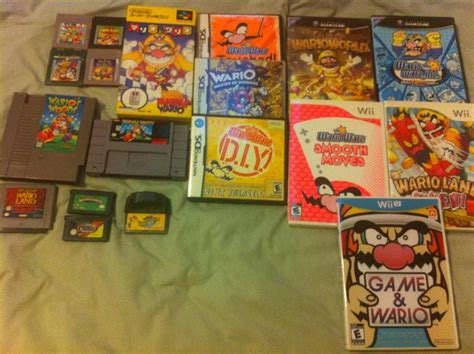 My collection of Wario games. Looking forward to adding WarioWare Gold ...