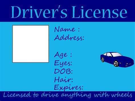 Fake driving licence template - videodast