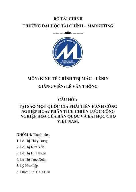 TẠI SAO MỘT QUỐC GIA PHẢI TIẾN HÀNH CÔNG NGHIỆP HÓA? PHÂN TÍCH CHIẾN ...