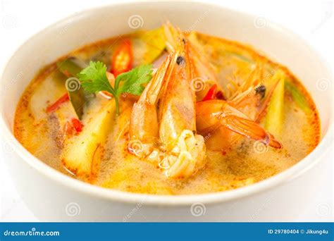 Tom Yum Kung Soup stock photo. Image of kaffir, coriander - 29780404