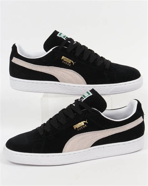 Puma Suede Classic Trainers Black/White | 80s casual classics