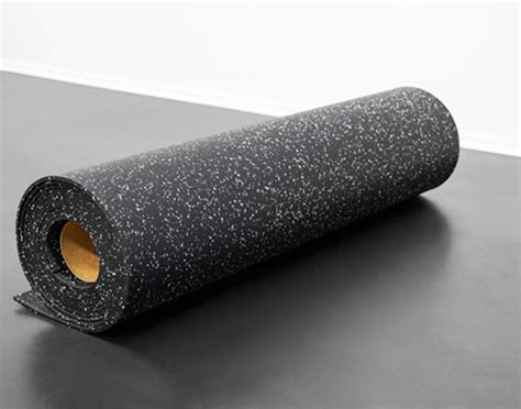 Rubber Flooring- 8mm (White Speckled) - Rubber Rolls – GymDocAZ