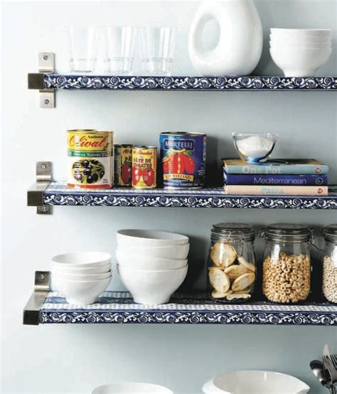 DIY shelf liners: Two easy steps | Kitchen shelf liner, Diy shelves ...