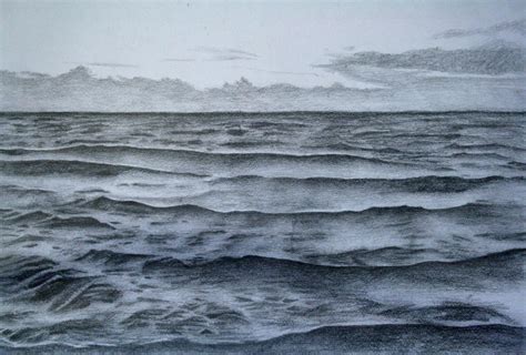 Ocean Sunset Drawing at PaintingValley.com | Explore collection of ...