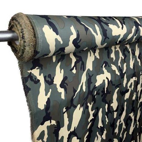 Woodland Camo Fabric - Ripstop by the Roll