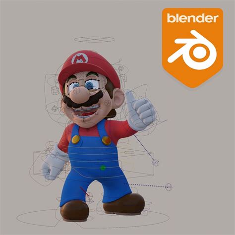 Mario - Free Rigged Character for Blender free 3D model animated rigged ...