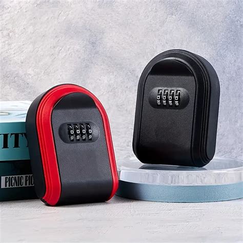 Plastic Key Box Combination Lock Key Storage Combination Box - Temu