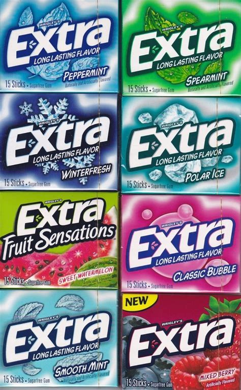 Great Extra Chewing Gum Flavours Access here!