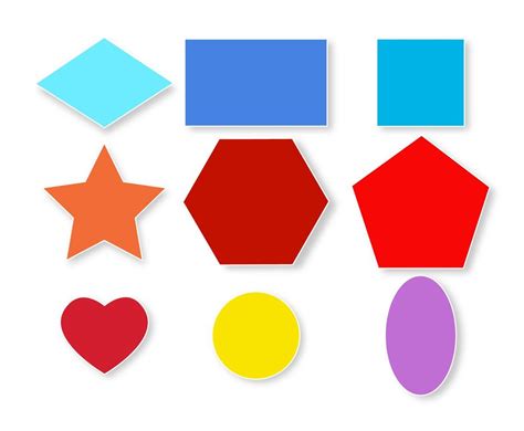 different shapes and sizes of paper with hearts, stars, and circles on ...