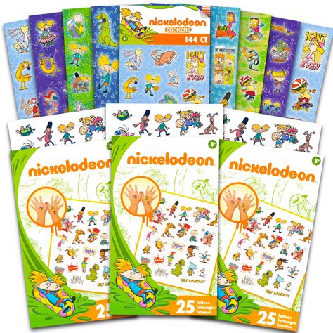 Buy Nickelodeon Retro Nick Party Favors Bundle Pack ~ 140+ Stickers and ...