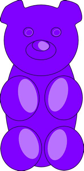 Gummy Bear Outline Clip Art at Clker.com - vector clip art online ...