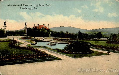 Entrance And Flowers , Highland Park Pittsburgh, PA