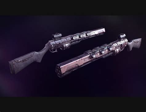 ArtStation - Cyberpunk Shotgun, Misuo WU | Retro futurism art ...