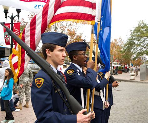 The color guard from the Wekiva High School Air Force - PICRYL - Public ...