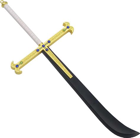 Amazon.com: Dracule Mihawk Sword Yoru Katana Metal Black Blade Western ...