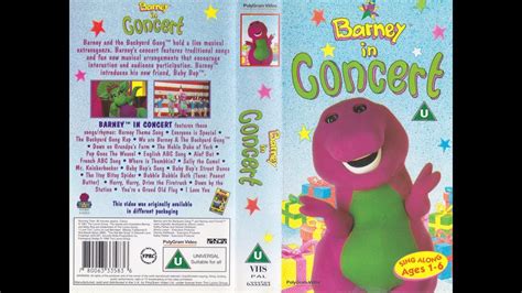 Barney in Concert (1996 UK VHS) - YouTube