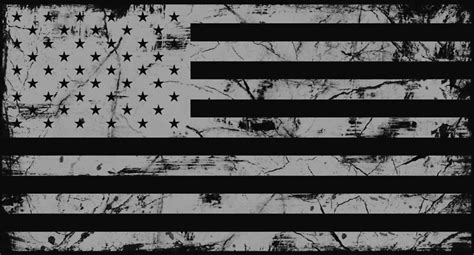 "American Flag - Distressed (Gray)" by zingarostudios | Redbubble