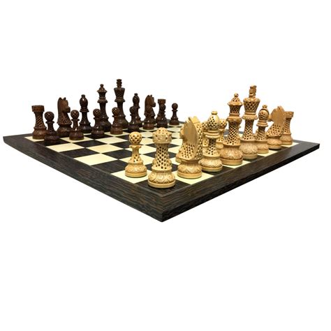 6" Artistic Design Executive Wooden Chess Set