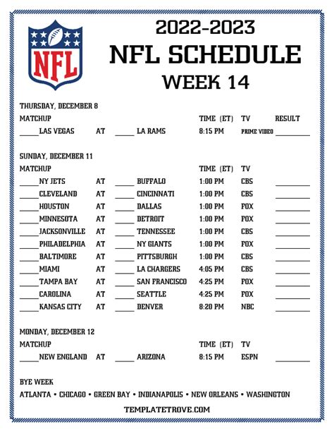 Nfl Schedule 2024 Week 14 - Joby Christabella