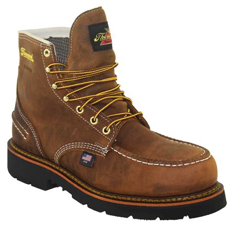 Thorogood Men's 1957 Series 6" Moc Toe Waterproof Steel Toe Work Boots ...