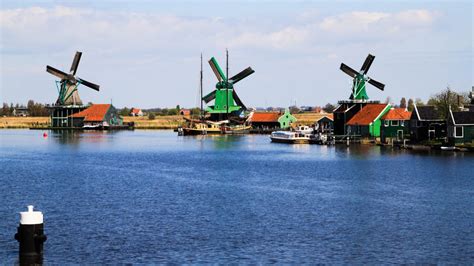 See Working Windmills at Zaanse Schans near Amsterdam, Netherlands