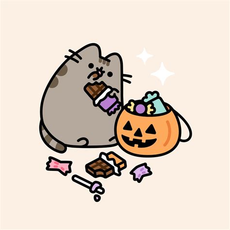 Halloween Pusheen set of 4 - town-green.com