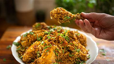 Chicken Biryani With Fried Chicken