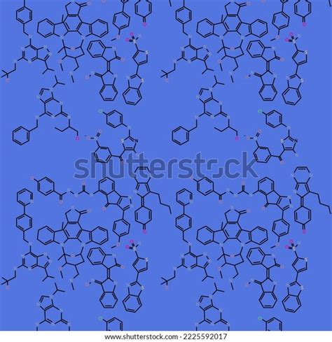 Background Made Chemical Compound Symbols Stock Illustration 2225592017 ...