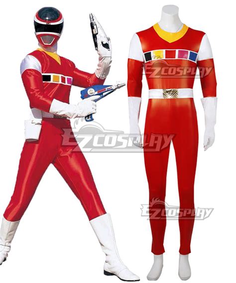 Power Rangers In Space Red Space Ranger Cosplay Costume