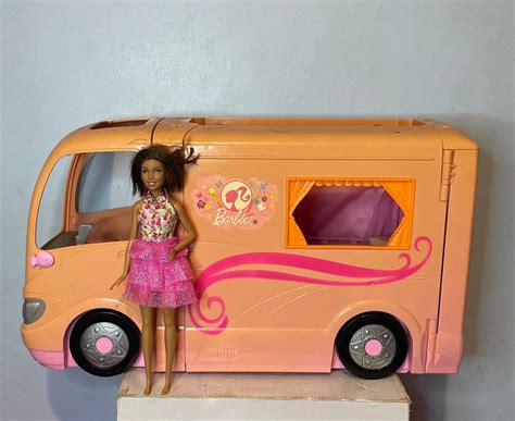 Mattel Barbie Pink RV GLAMOUR CAMPER W/ Pop Out Tent - Etsy