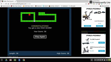 Snake On Cool Math Games - YouTube