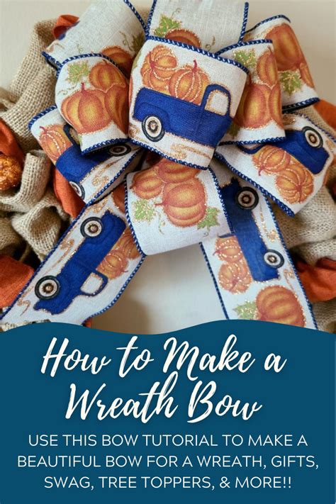 How to Make a Bow for a Wreath - Life as a LEO Wife