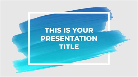 Brochazos de Color. Plantilla PowerPoint gratis y tema de Google Slides